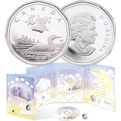 2006 $1 Sterling Silver Coin - Baby Lullabies CD
