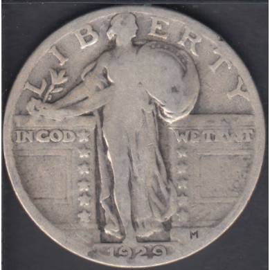 1929 - Standing Liberty - 25 Cents