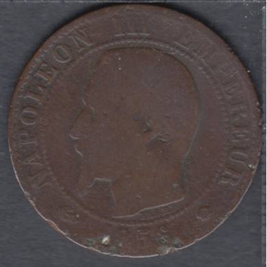 1856 MA - 5 Centimes - France