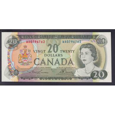 1969 $20 Dollars - UNC - Lawson Bouey - Prfixe WA