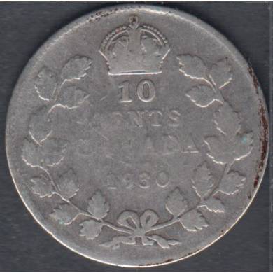 1930 - G/VG - Canada 10 Cents