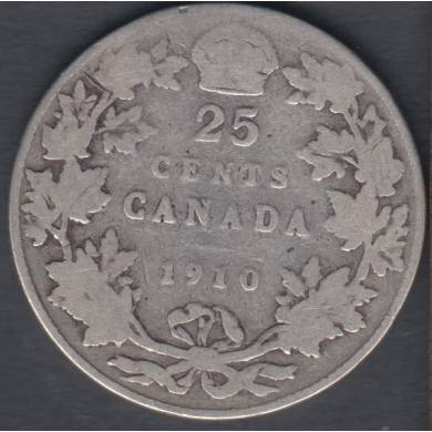 1910 - VG - Canada 25 Cents