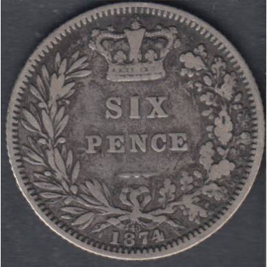 1874 - 6 Pence - Grande Bretagne