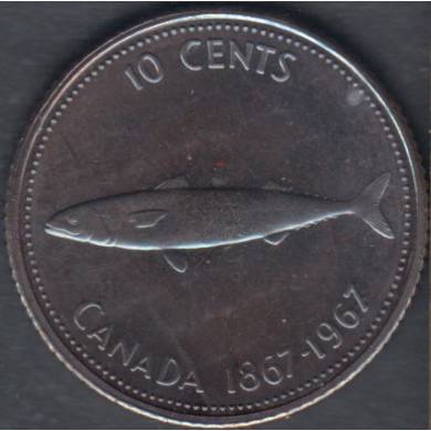 1967 - Specimen - Blue Toning - Canada 10 Cents