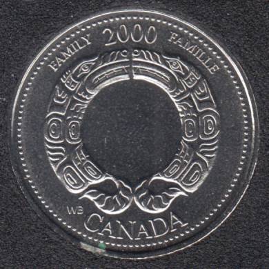 2000 - #8 NBU - Famille - Canada 25 Cents