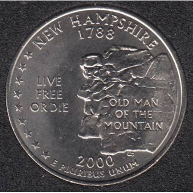 2000 P - New Hampshire - 25 Cents