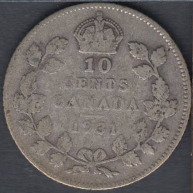 1931 - VG - Canada 10 Cents