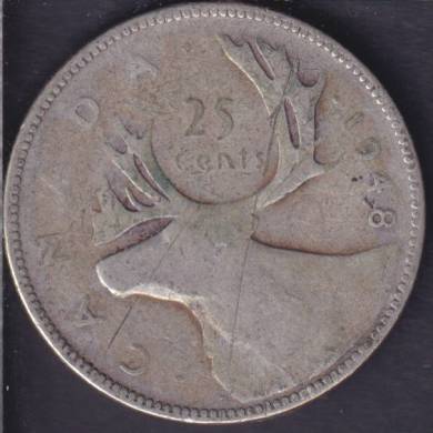 1948 - Canada 25 Cents