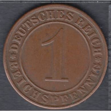 1936 A - 1 Reichspfennig - Germany