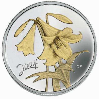 2004 Easter Lily Proof 50ct Gold-Plated