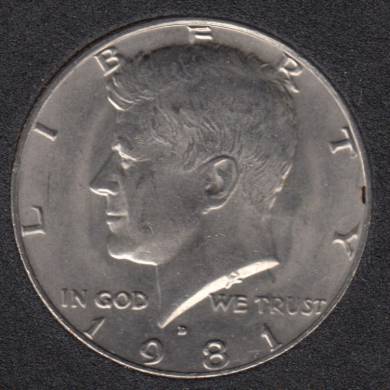 1981 D - Kennedy - 50 Cents