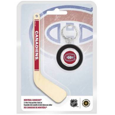 2009 Montreal Canadiens NHL - Dollar Mini Puck and Mini Stick Set - $1