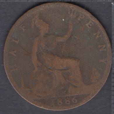 1886 - Half Penny - Great Britain