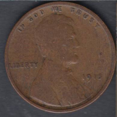 1915 - VG - Lincoln Small Cent USA