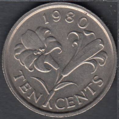 1980 - 10 Cents -  Bermude
