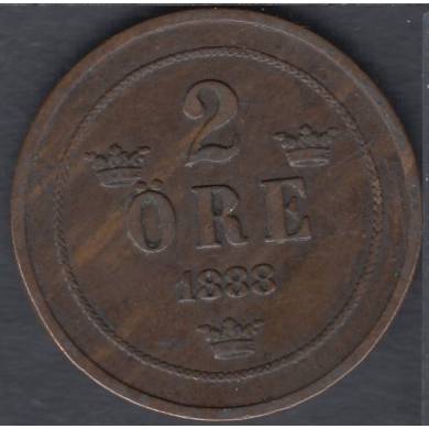 1888 - 2 Ore - Sweden