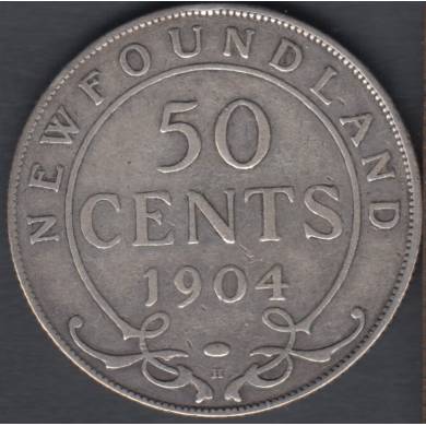 1904 H - F/VF - 50 Cents - Newfoundland