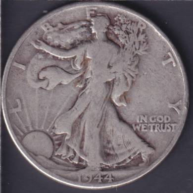 1944 - VG - Liberty Walking - 50 Cents USA
