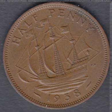 1938 - Half Penny - Great Britain