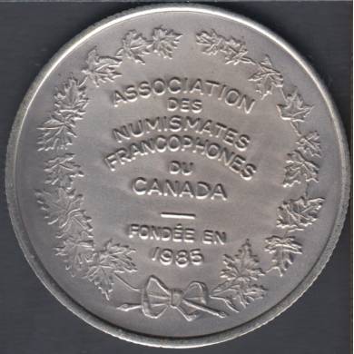 Serge Huard - Canada Association Numismates Francophones - Silver Plated - Trade Dollar
