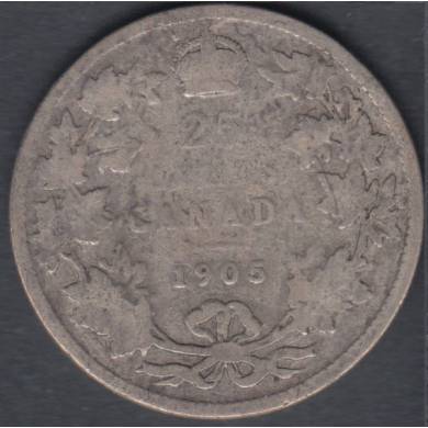 1905 - Good - Canada 25 Cents