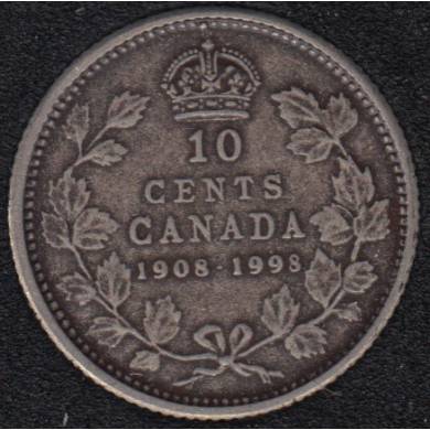1998 - 1908 - Proof - Silver - Canada 10 Cents