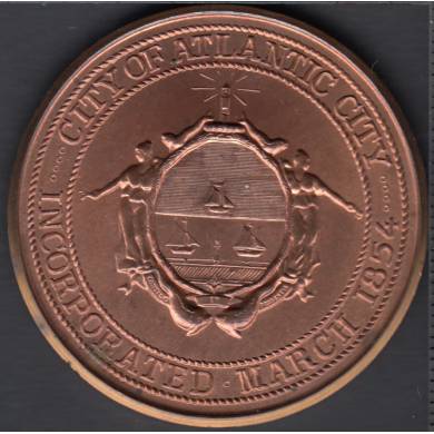 1970 - 1870 - Atlantic City Centennial - Medal