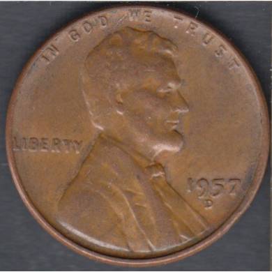 1957 D - VF EF - Lincoln Small Cent