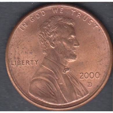 2000 D - B.Unc - Lincoln Small Cent