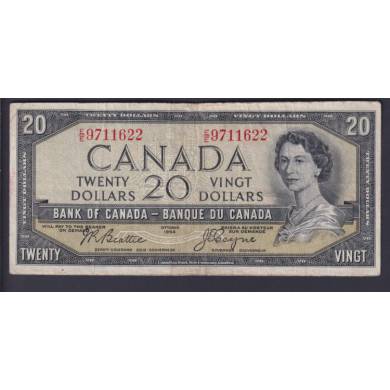 1954 $20 Dollars - Fine - Beattie Coyne - Prefix E/E