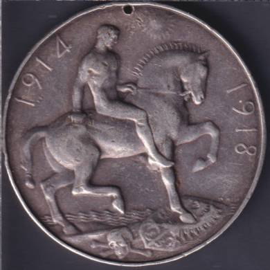 1914 1918 WW1 Military Sterling Silver Medal