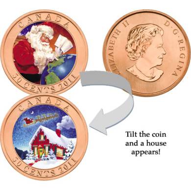 2011 - 50 Cent - Holiday Coin - Gifts from Santa