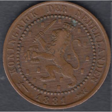 1881 - 1 Cent - Pays Bas