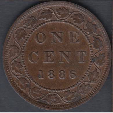 1886 - UNC R&B - Obverse #2 - Canada Large Cent