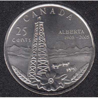 2005 P - B.Unc - Alberta - Canada 25 Cents