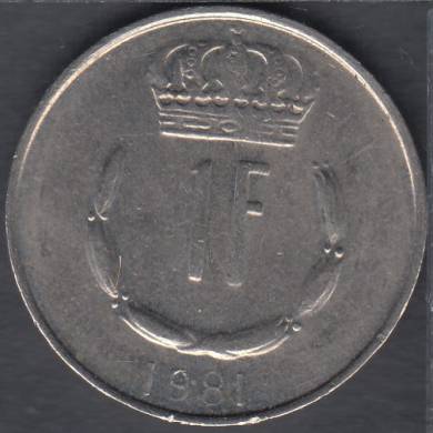 1981 - 1 Franc  - Luxembourg