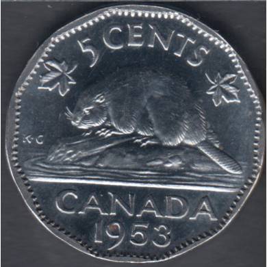 1953 - SF - Unc - Canada 5 Cents