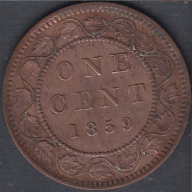 1859 - AU - N9 - Cleaned - Canada Large Cent