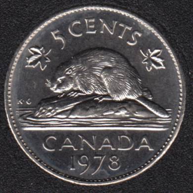 1978 - B.Unc - Canada 5 Cents