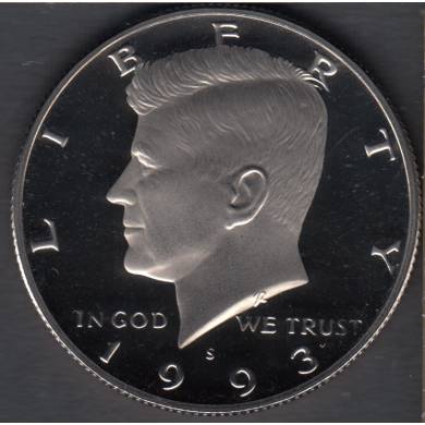 1993 S - Proof - Kennedy - 50 Cents USA