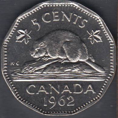 1962 - Proof Like - Canada 5 Cents