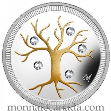 2014 - $3 - Fine Silver Coin - Jewel of Life