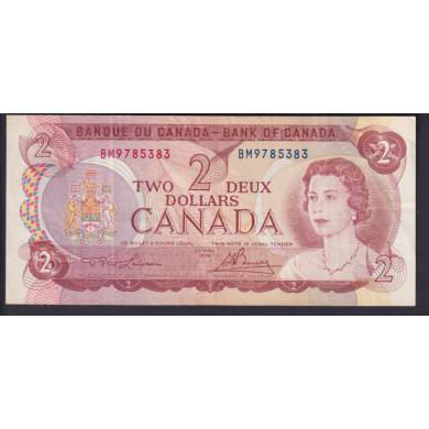 1974 $2 Dollars  - Lawson Bouey - Prefix BM