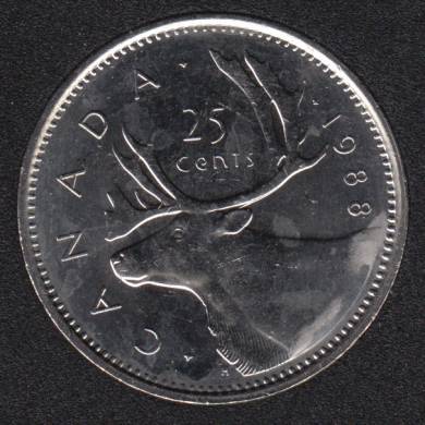 1988 - B.Unc - Canada 25 Cents