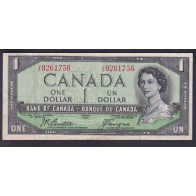 1954 $ 1 Dollar - EF - Beattie Coyne - Préfixe V/A