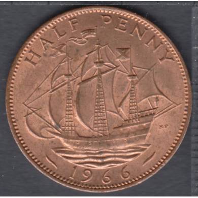 1966 - Half Penny - AU/UNC - Great Britain