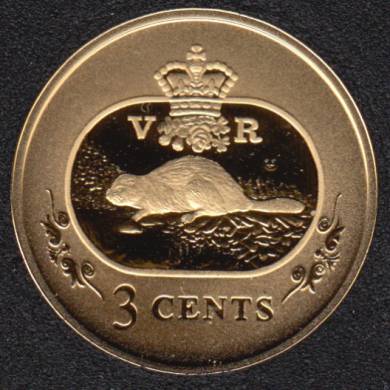 2001 - Proof - Argent - Canada 3 Cents