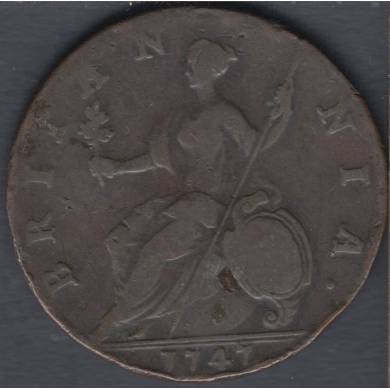 1747- Half Penny - Great Britain