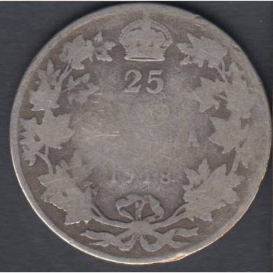 1918 - Good - Canada 25 Cents