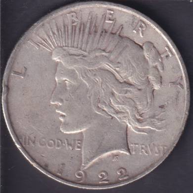 1922 D - Fine - Peace Dollar USA